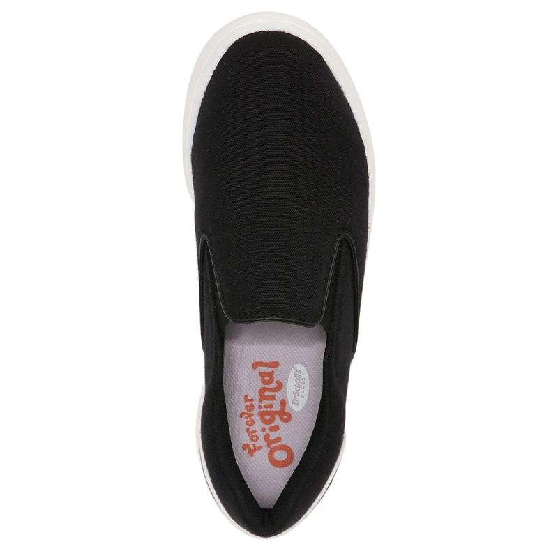 Tenis Dr Scholls Savoy Plataforma Slip On Mujer Negros | MX2854HKO