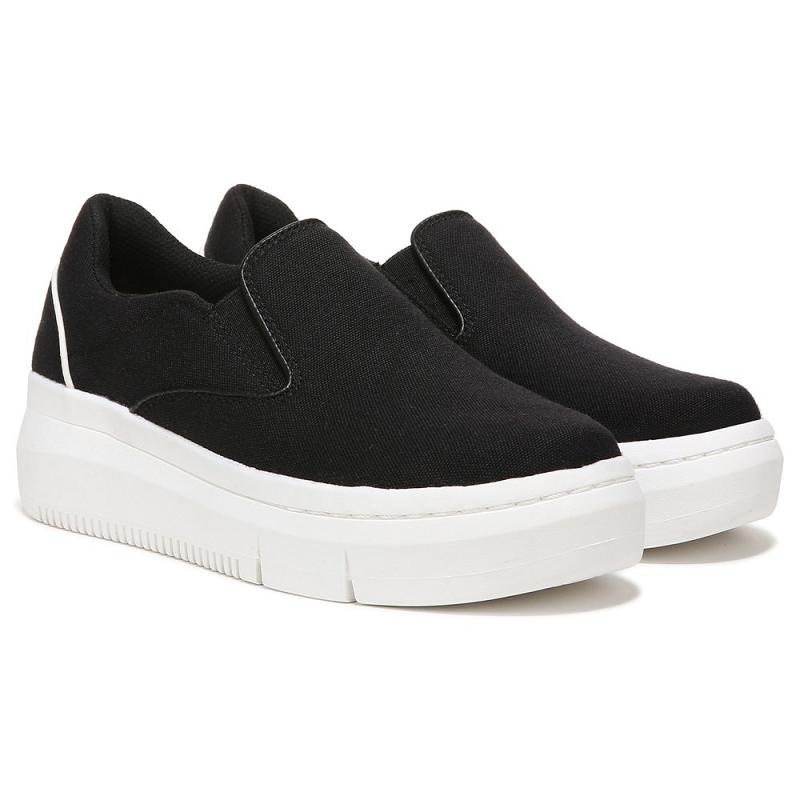 Tenis Dr Scholls Savoy Plataforma Slip On Mujer Negros | MX2854HKO