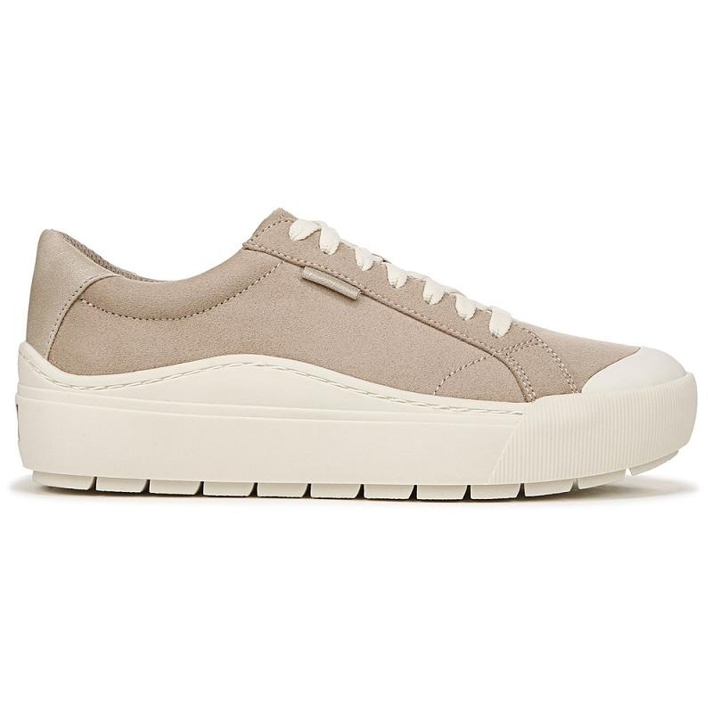 Tenis Dr Scholls Time Off Encaje Up Mujer Grises Marrom | MX2921WYB