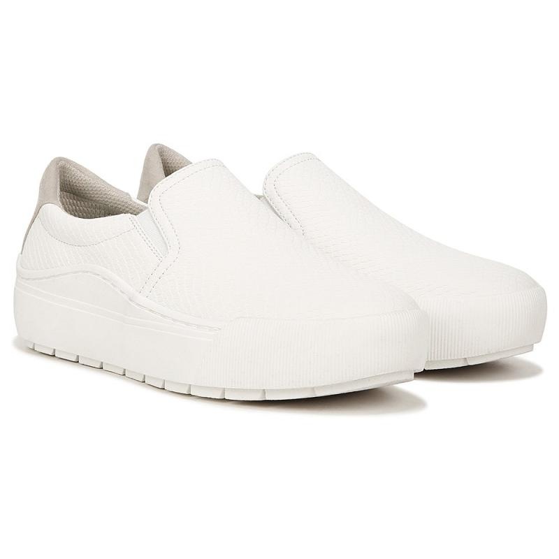 Tenis Dr Scholls Time Off Slip On Mujer Blancos | MX2894WYV