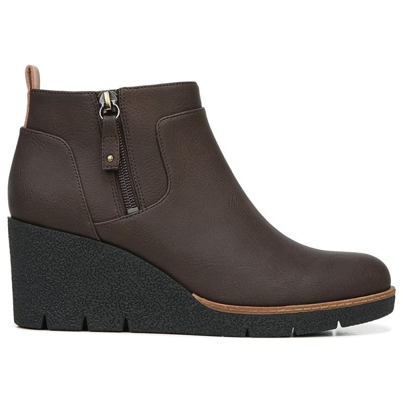 Zapatos Cuña Dr Scholls Bianca Bootie Mujer Marrom | MX2842PQV