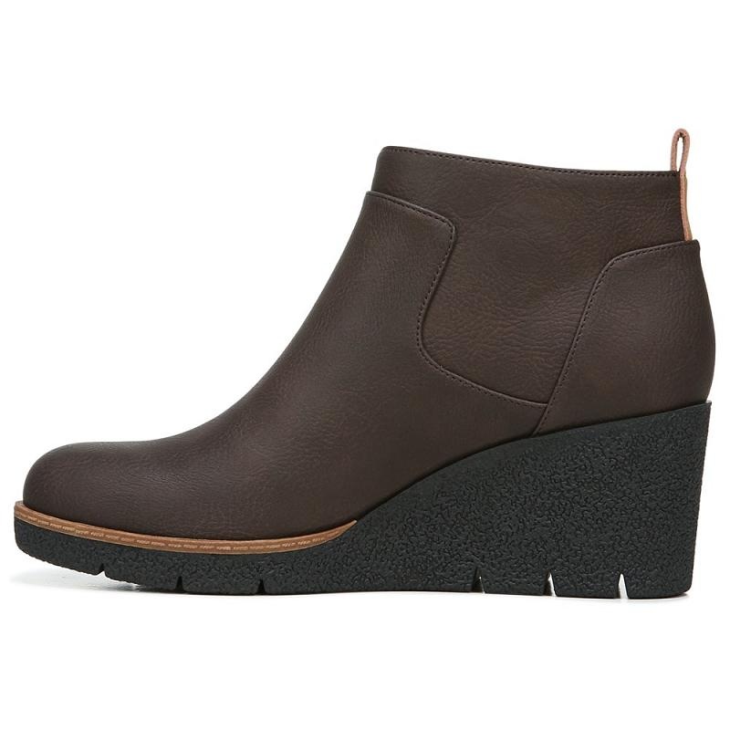 Zapatos Cuña Dr Scholls Bianca Bootie Mujer Marrom | MX2842PQV