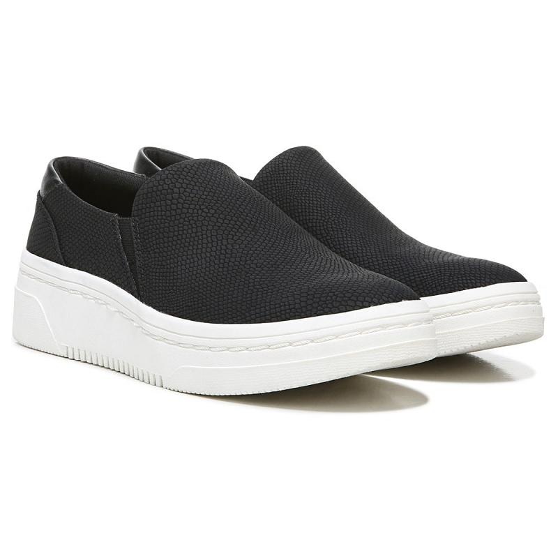 Zapatos Cuña Dr Scholls Madison Next Plataforma Slip On Sneaker Mujer Negros Serpent | MX2802VDO