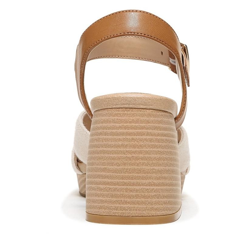 Zapatos Cuña Dr Scholls Mariah Block Sandal Mujer Marrom Claro | MX2812DNL