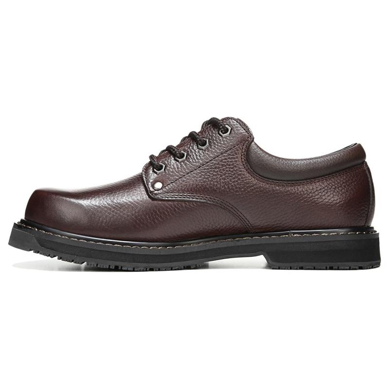 Zapatos Oxford Dr Scholls Harrington II Slip Resistant Trabajo Hombre Marrom | MX3172ISG