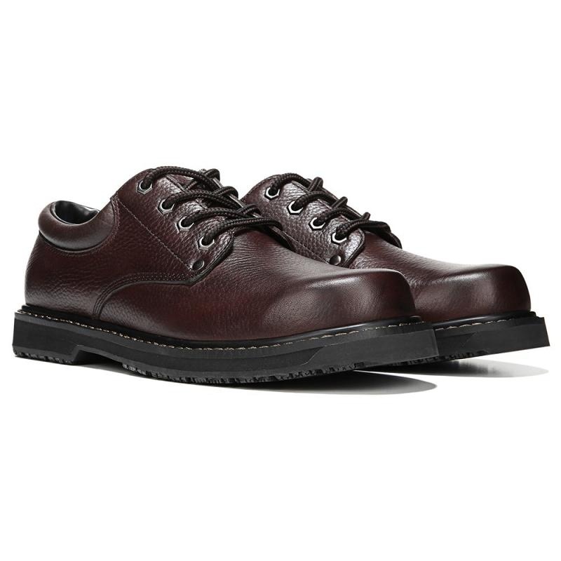 Zapatos Oxford Dr Scholls Harrington II Slip Resistant Trabajo Hombre Marrom | MX3172ISG