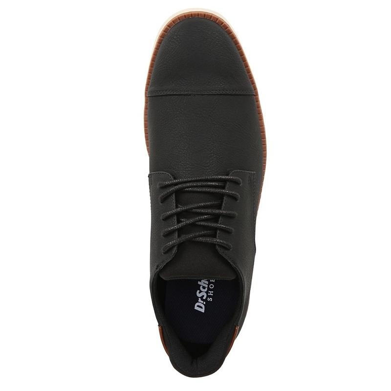 Zapatos Oxford Dr Scholls Sync Cap Encaje Up Hombre Negros | MX3182BCN