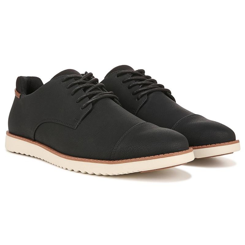 Zapatos Oxford Dr Scholls Sync Cap Encaje Up Hombre Negros | MX3182BCN